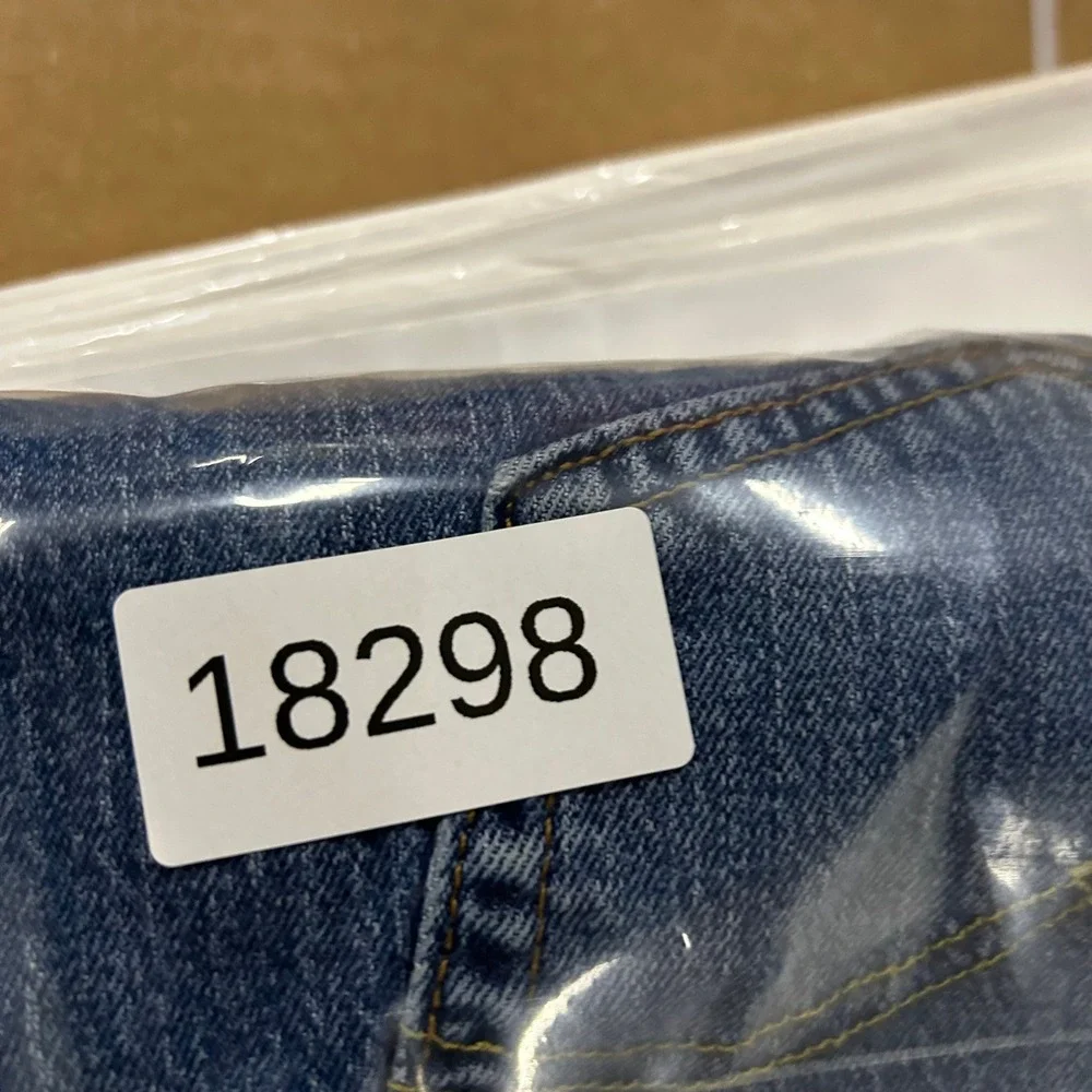 Levi's 505 Jeans Mens Size 34x32 Blue Regular Fit Straight Leg Stretch Denim